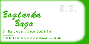 boglarka bago business card