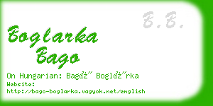 boglarka bago business card